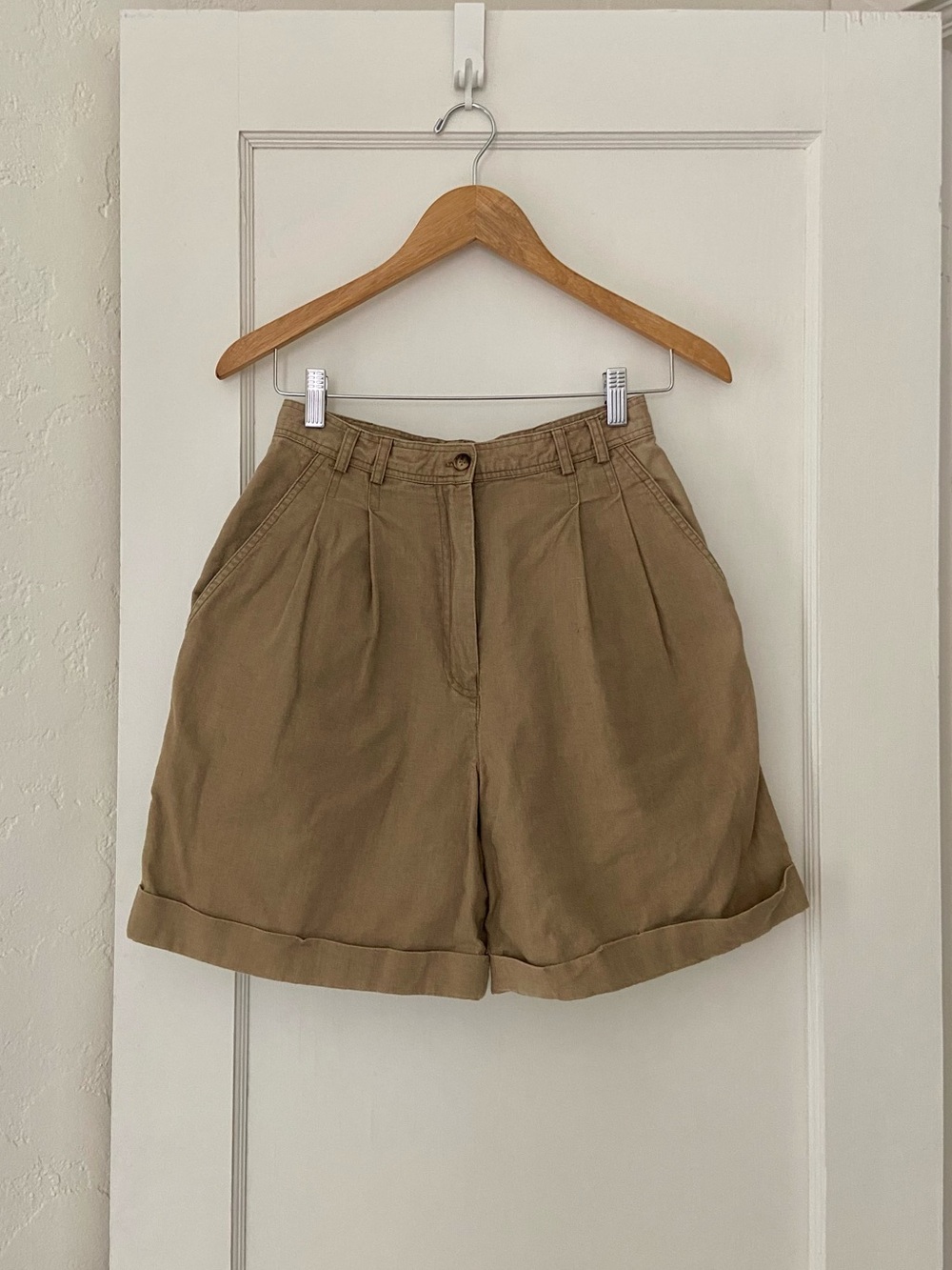 Vintage Rafaela chino linen blend shorts 8